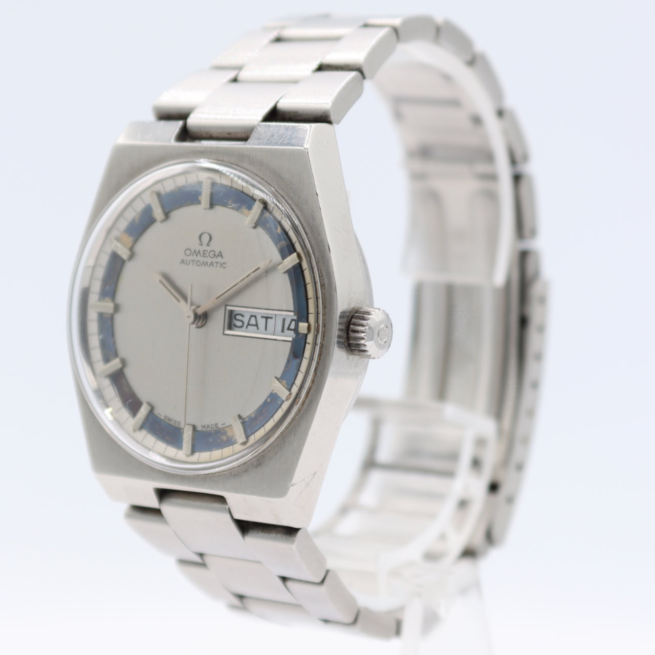 Vintage 34.5mm 1970 Omega 166.0142 Day Date Men's Automatic Wristwatch 750