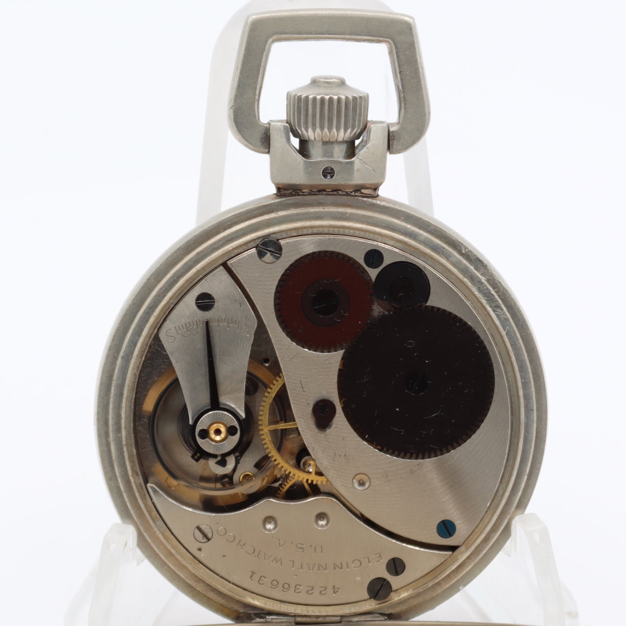 Vintage 1944 Elgin Timer 15 Jewel Mechanical Open Face Stop Watch 582 USA