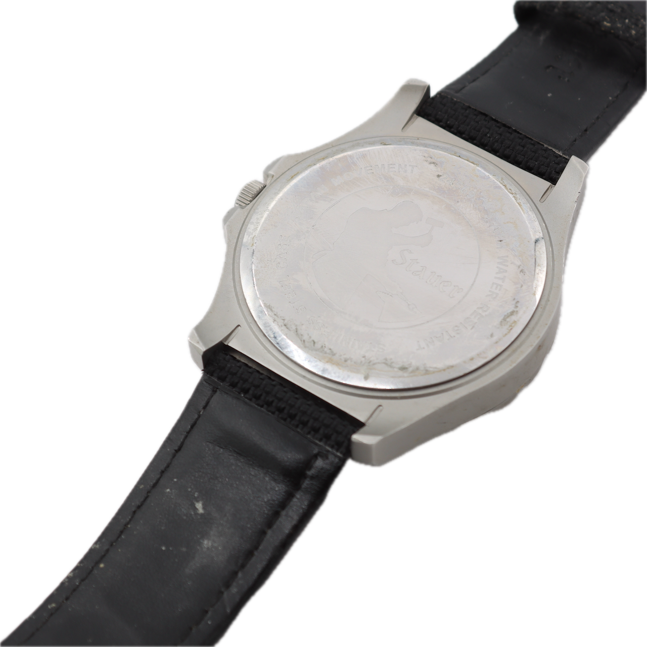 Vintage Stauer 24569 Tac-7 Men's Quartz Wristwatch Japan Stainless Steel