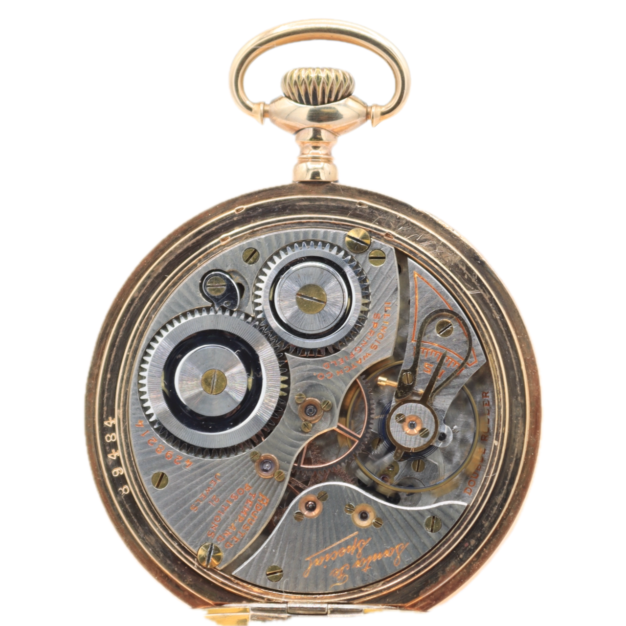 Antique 18s 1923 Illinois Santa Fe Special 21j Mechanical Pocket Watch 274