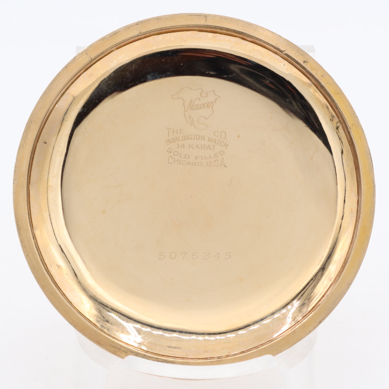 Antique 18s 1923 Burlington Bull Dog 21j Mechanical Pocket Watch 107 14k GF