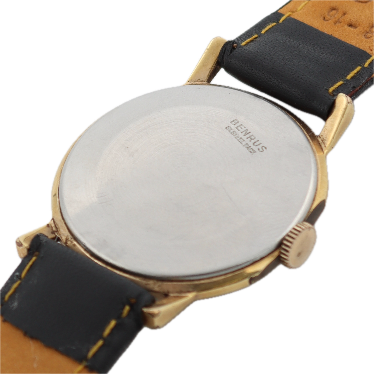 Vintage Benrus DN21 Men's Mechanical Wristwatch ETA 1280 Swiss Gold Tone Cream