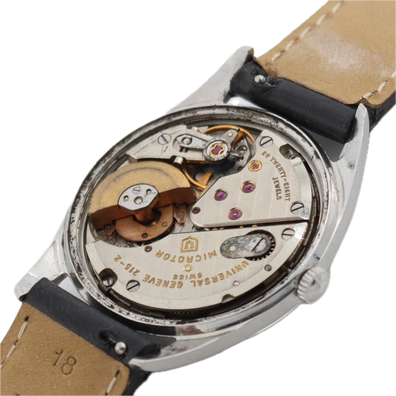 Vintage Universal Geneve 204503-2BD Polerouter Date Men's Wristwatch Steel