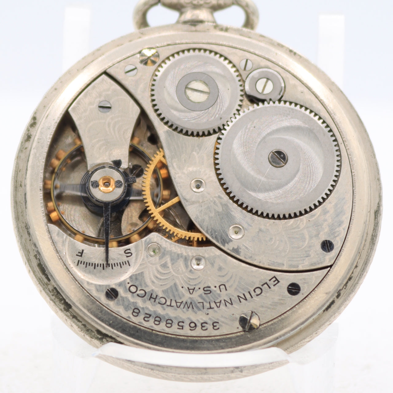 Antique 12s Elgin 15 Jewel Mechanical Pocket Watch 315 Fancy Engraved 10k RGP