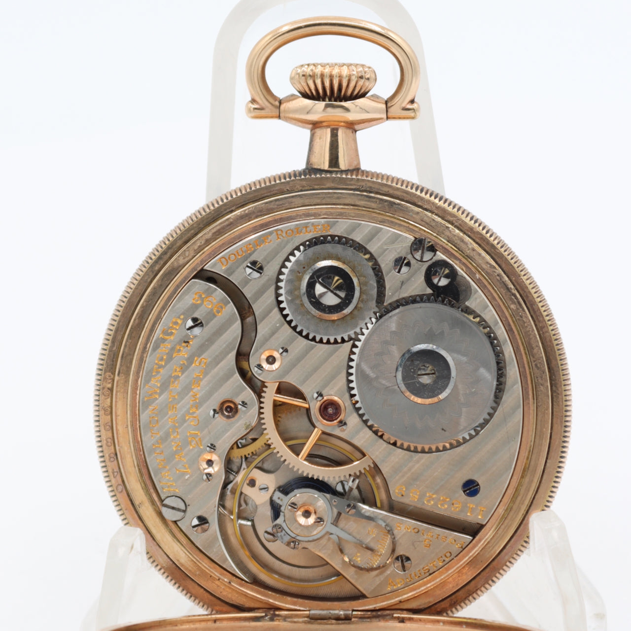 Antique 1916 Hamilton 21j Mechanical Hunter Pocket Watch 993 10 Year GFUSA