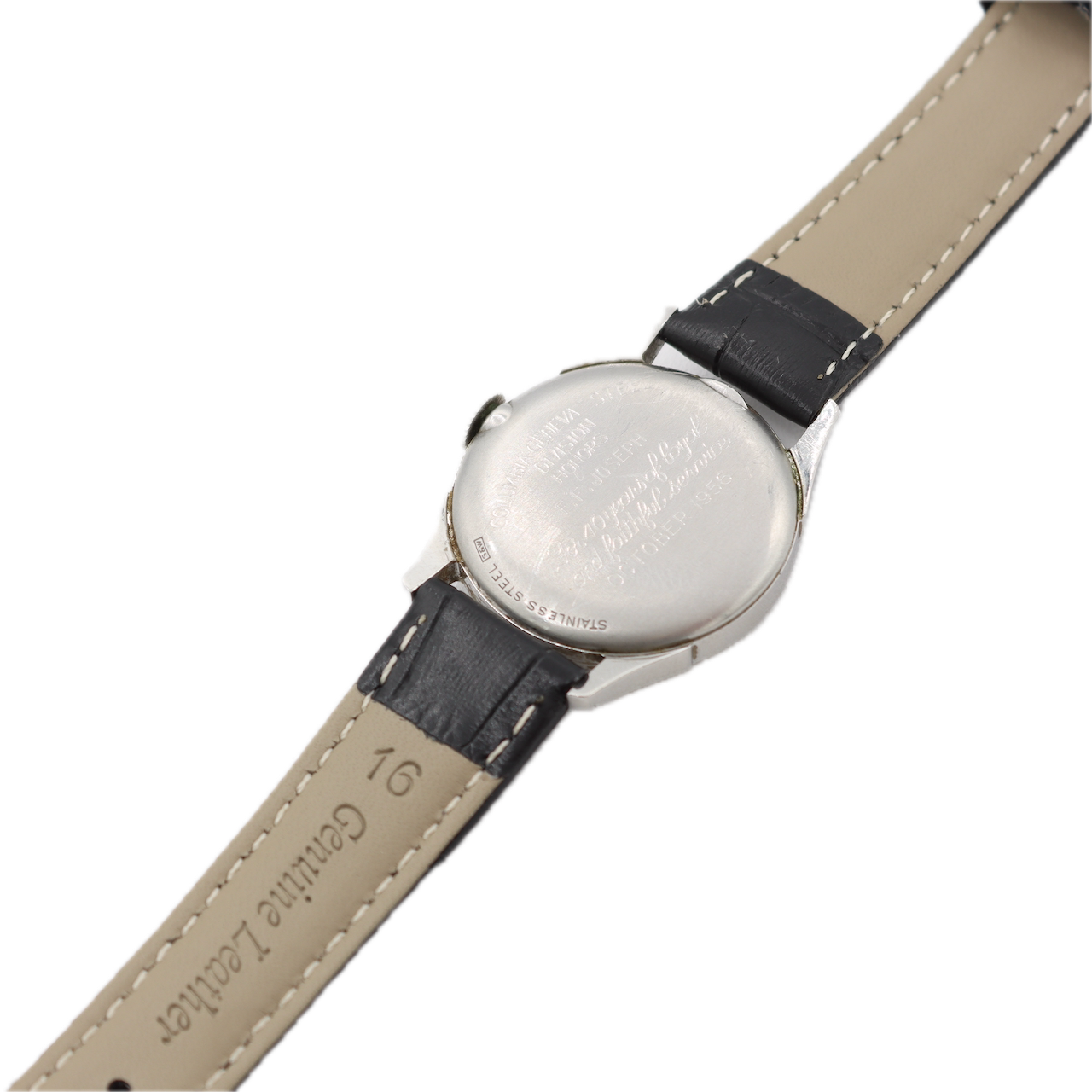 Vintage Lord Elgin 7900 US Steel Men's Mechanical Wristwatch 713 Swiss Steel