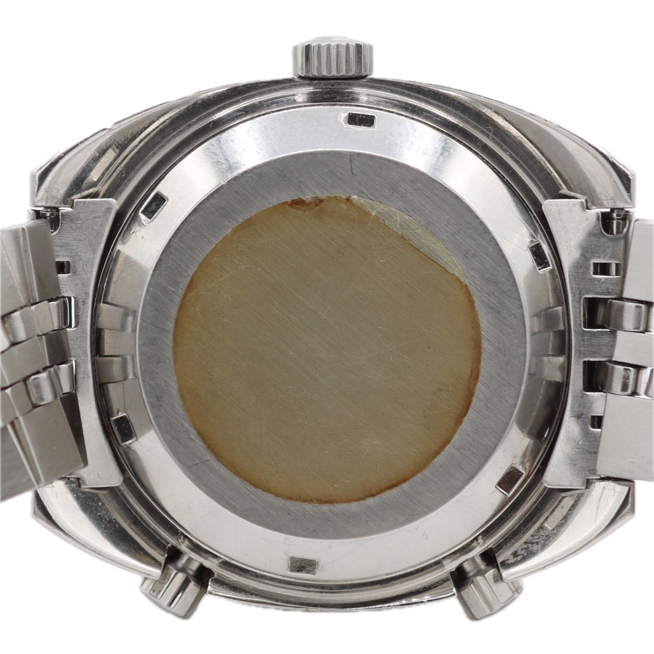 Vintage 42mm Heuer 1540 Skipper Date Men's Chronograph Wristwatch 15 Swiss Steel