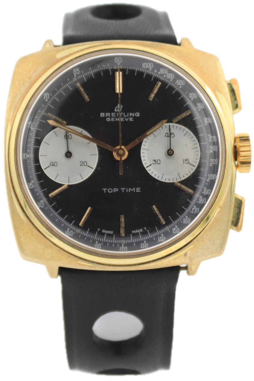 Vintage 1967 Breitling 2008 Top Time Men's Chronograph Wristwatch Serviced