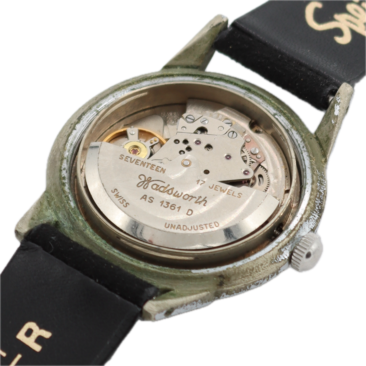 Vintage Wadsworth Shockmaster Men's Automatic Wristwatch A.Schild 1361 D W/Box