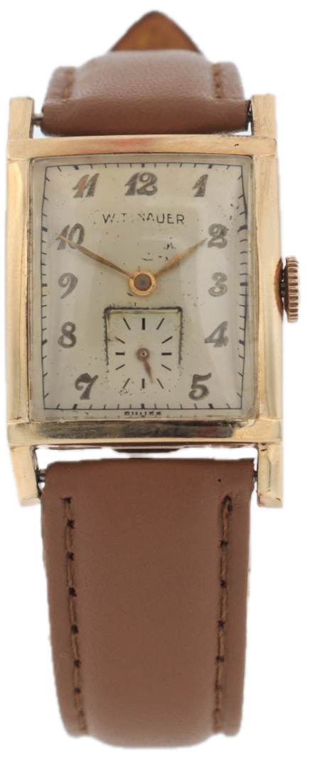 Vintage Wittnauer Tank Style Men's Mechanical Wristwatch 9WN Swiss 10k GF