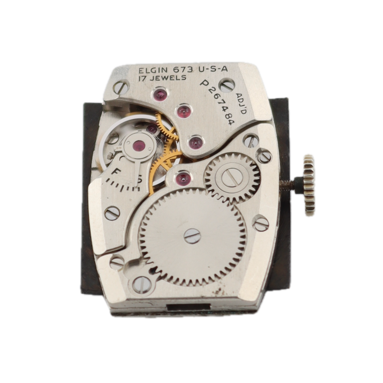 Vintage Elgin 6519 Art Deco 17 Jewel Men's Mechanical Wristwatch 673 USA 10k RGP