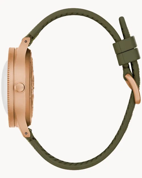 41mm Bulova 98A324 Mil-Ships Green & Bronze Men's Automatic Wristwatch Bronze