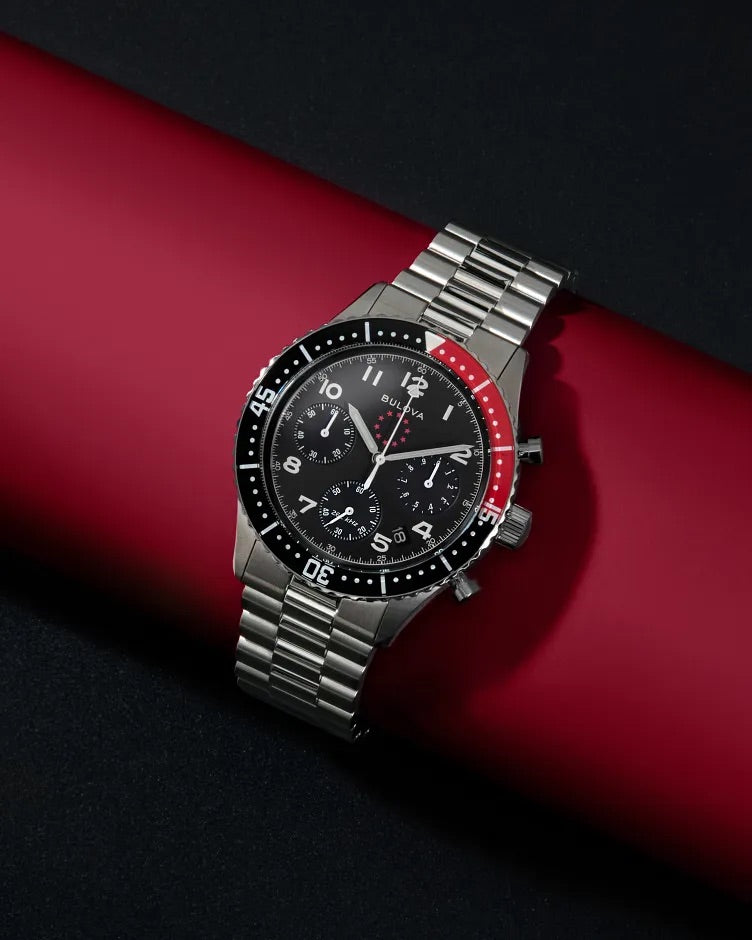 42mm Bulova 98B451 Marine Star Heritage Men's Quartz Wristwatch Special Edition