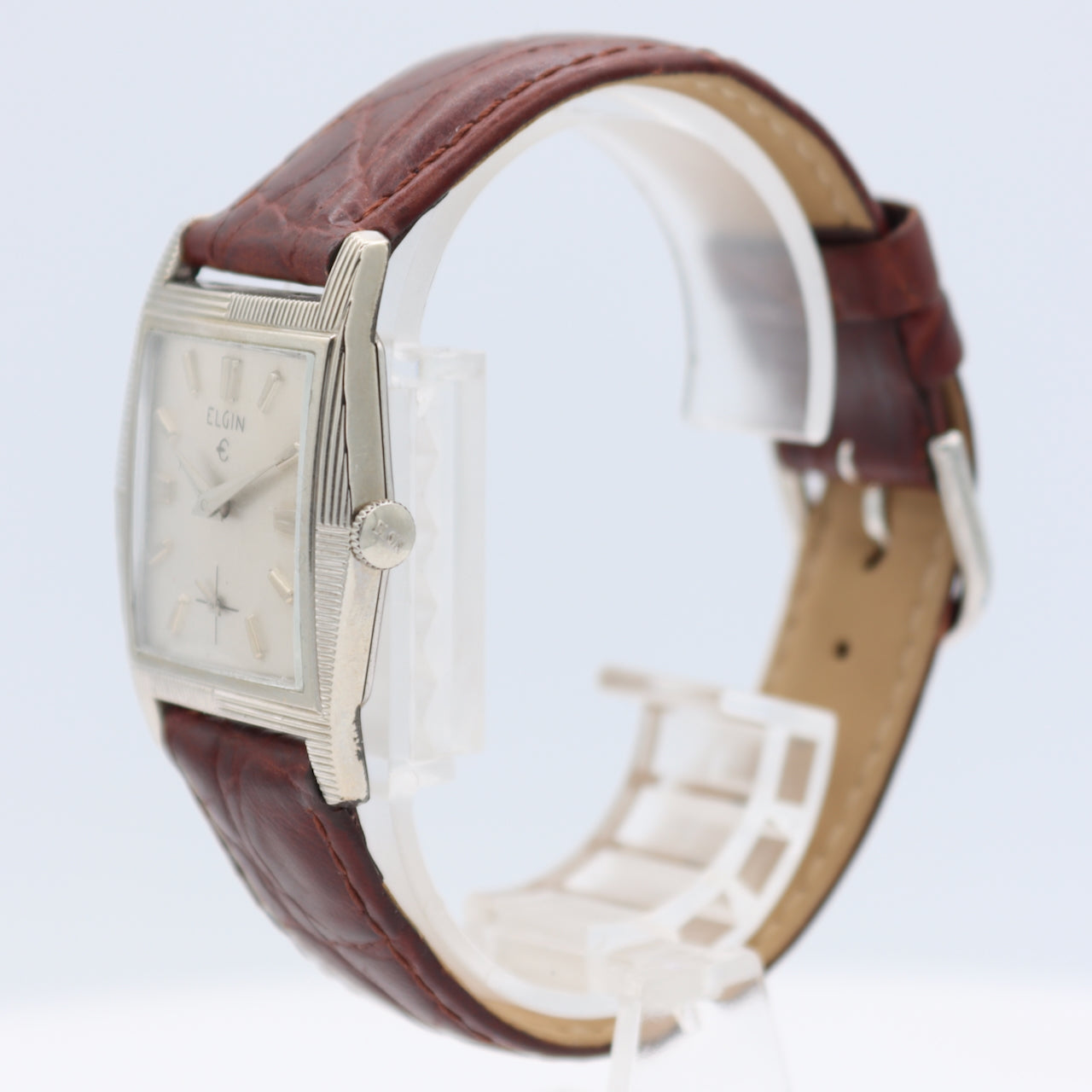 Vintage Elgin 4638 874 Men's Mechanical Wristwatch A. Schild 1525 USA 10k RGP