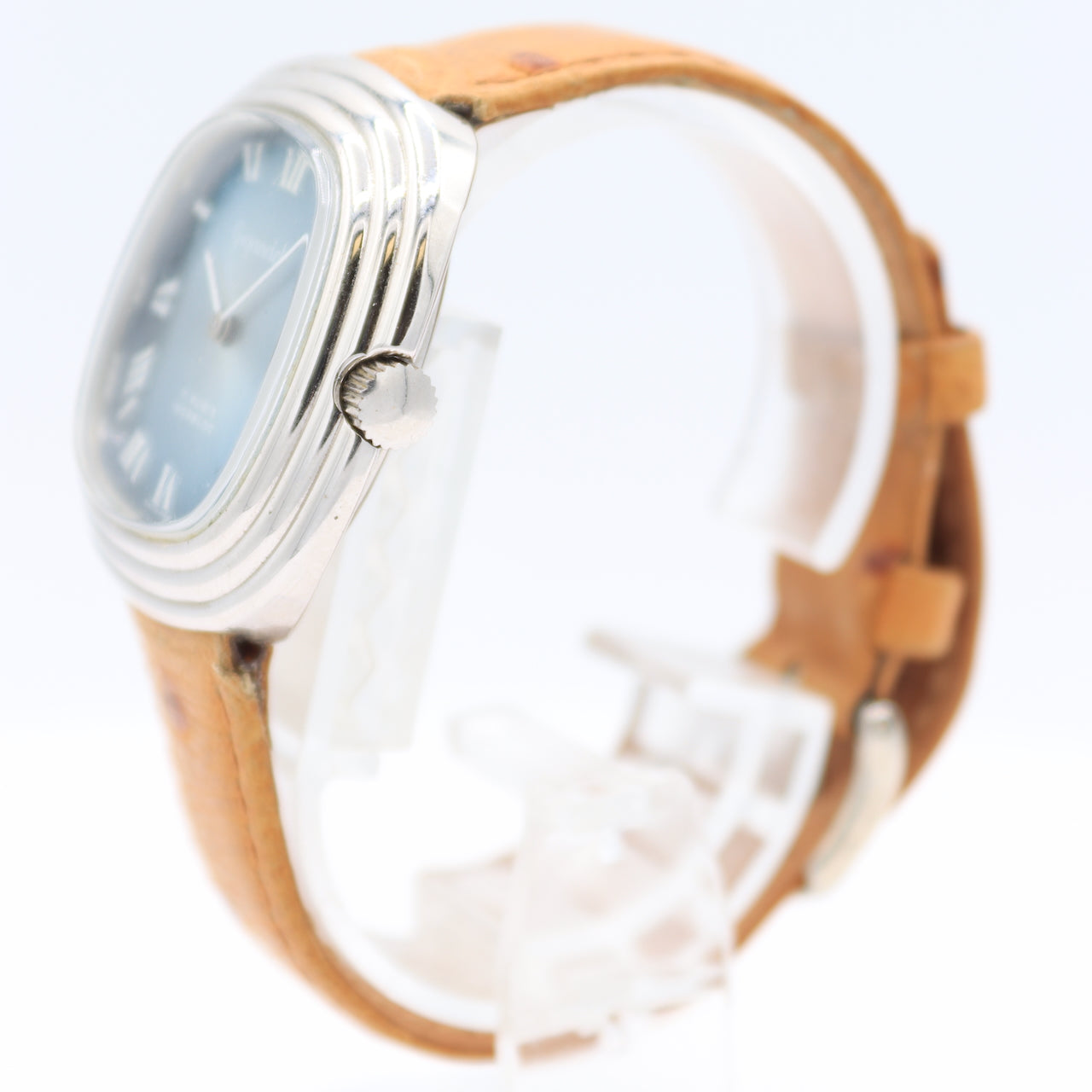 Vintage Gigandet 8903 Blue Square Sunburst Men's Mechanical Wristwatch EB 6664