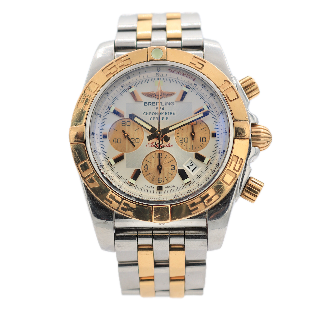 Breitling CB011012/G687 Chronomat Men's Chronograph Wristwatch Swiss Full Kit