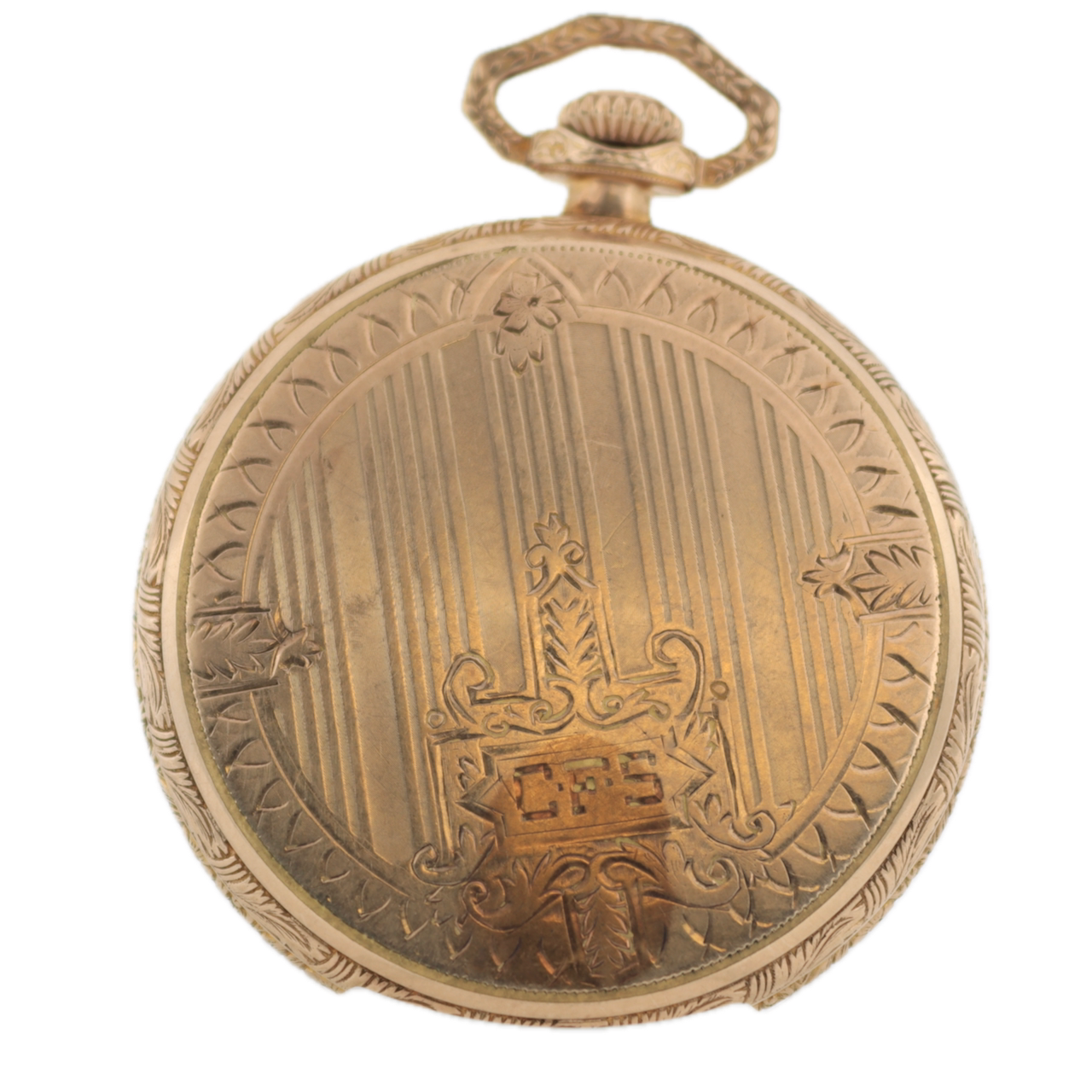 Antique 12 Size Illinois 15 Jewel Mechanical Pocket Watch 228 Gold FIlled Runs