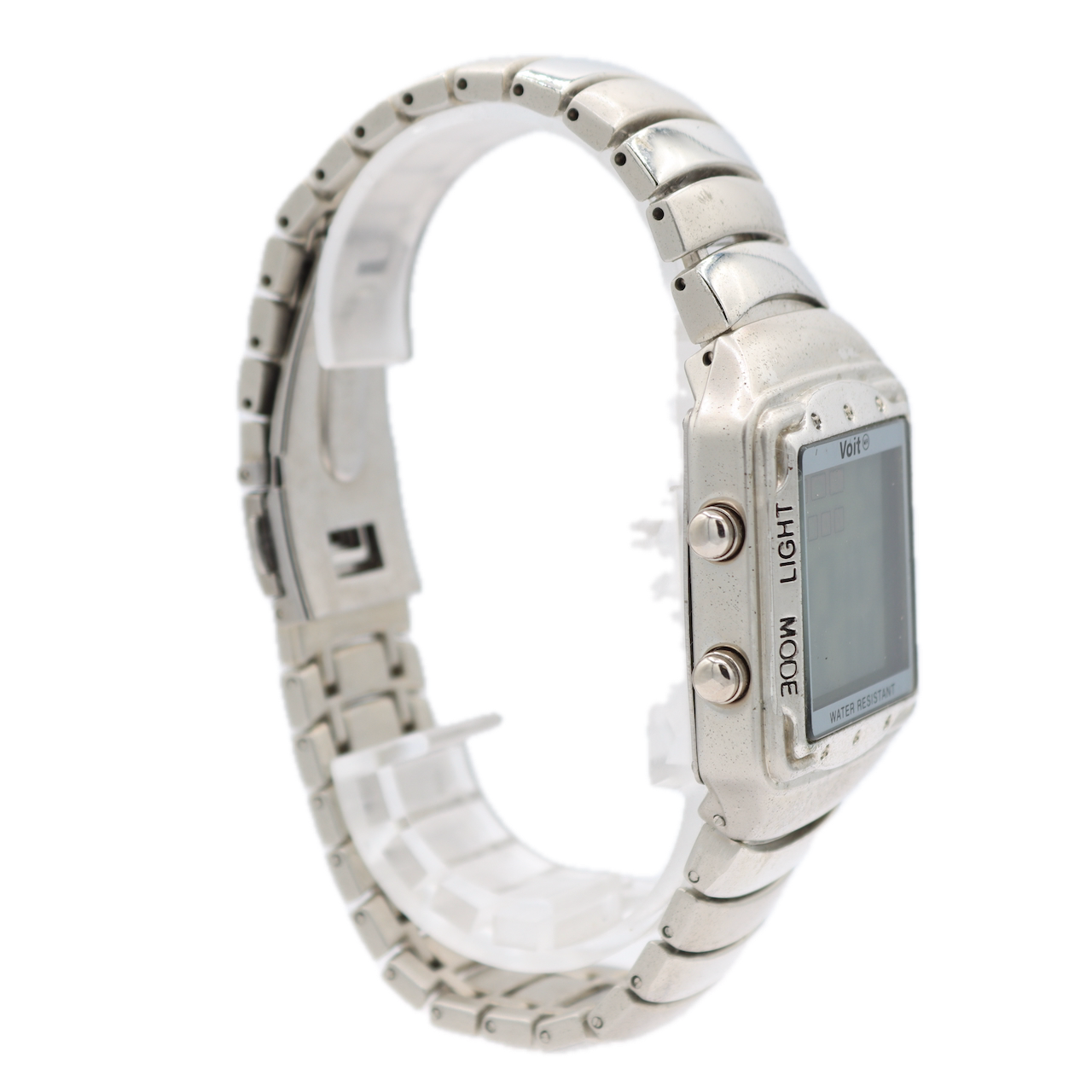 Vintage Voit 9285 Digital Sports Men's Digital LED Wristwatch Steel With Box