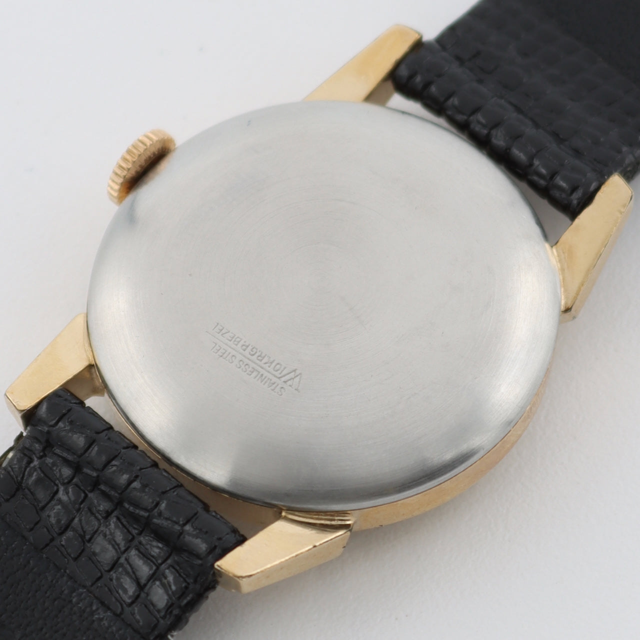 Vintage 29.5mm Elgin Jobber Case Men's Mechanical Wristwatch Steel & 10k RGP