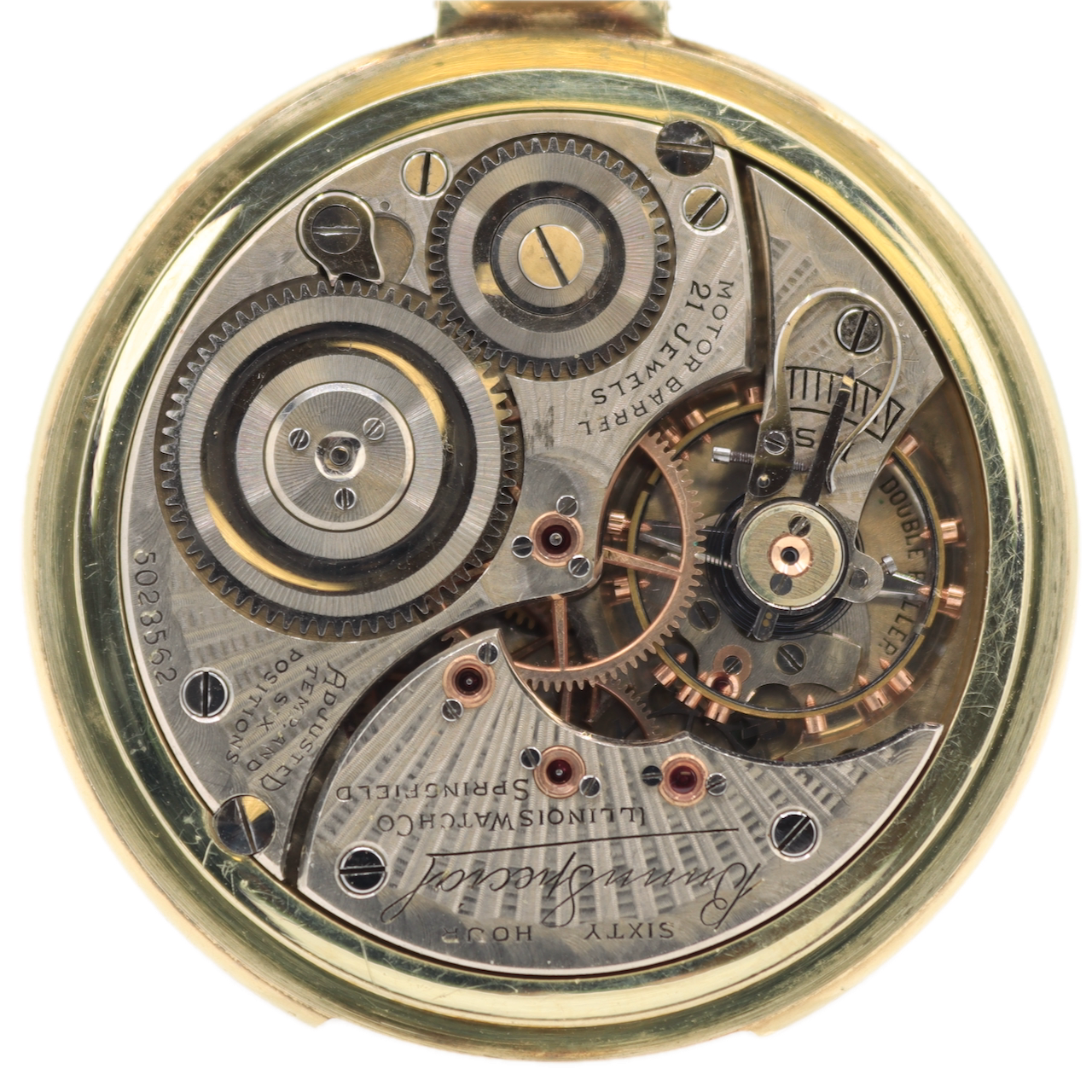 Antique 16 Size Illinois Bunn Special 60H 21J Mechanical Pocket Watch 14k GF