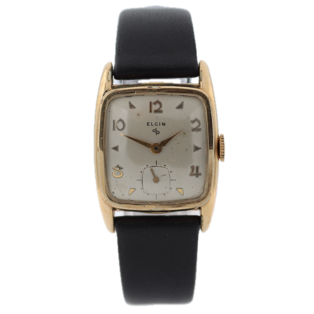 Vintage Elgin 6736 17j Men's Mechanical Wristwatch 683 USA Steel & 10k RGP