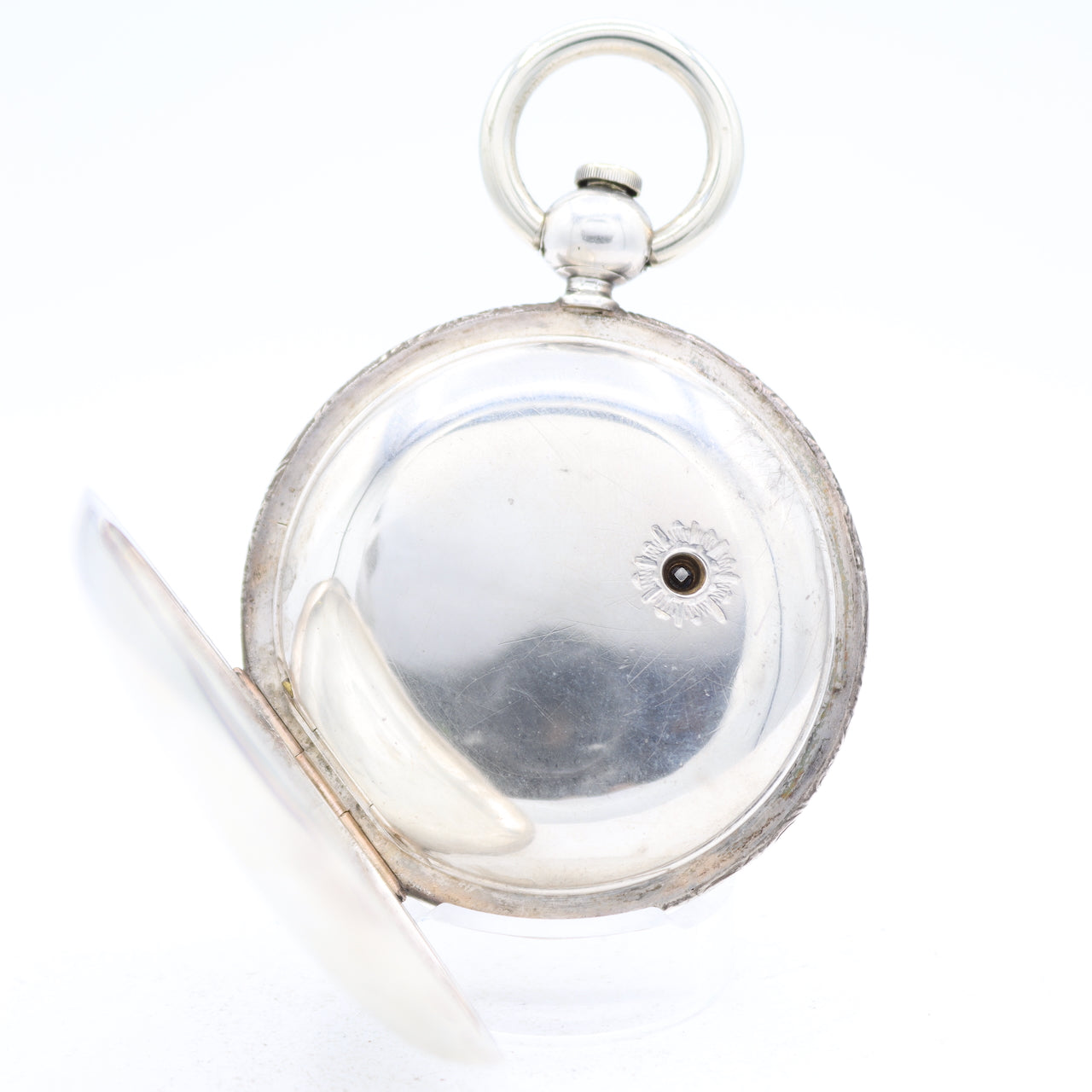 Antique 18s 1859 Appleton Tracy & Co. 16j Key Wind Hunter Pocket Watch Silver
