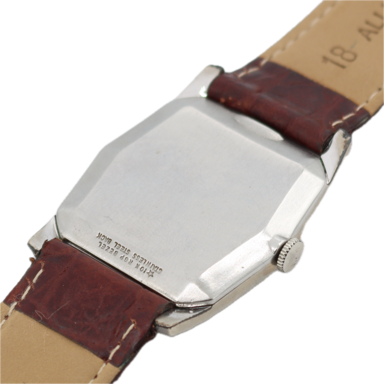 Vintage Elgin 4638 874 Men's Mechanical Wristwatch A. Schild 1525 USA 10k RGP