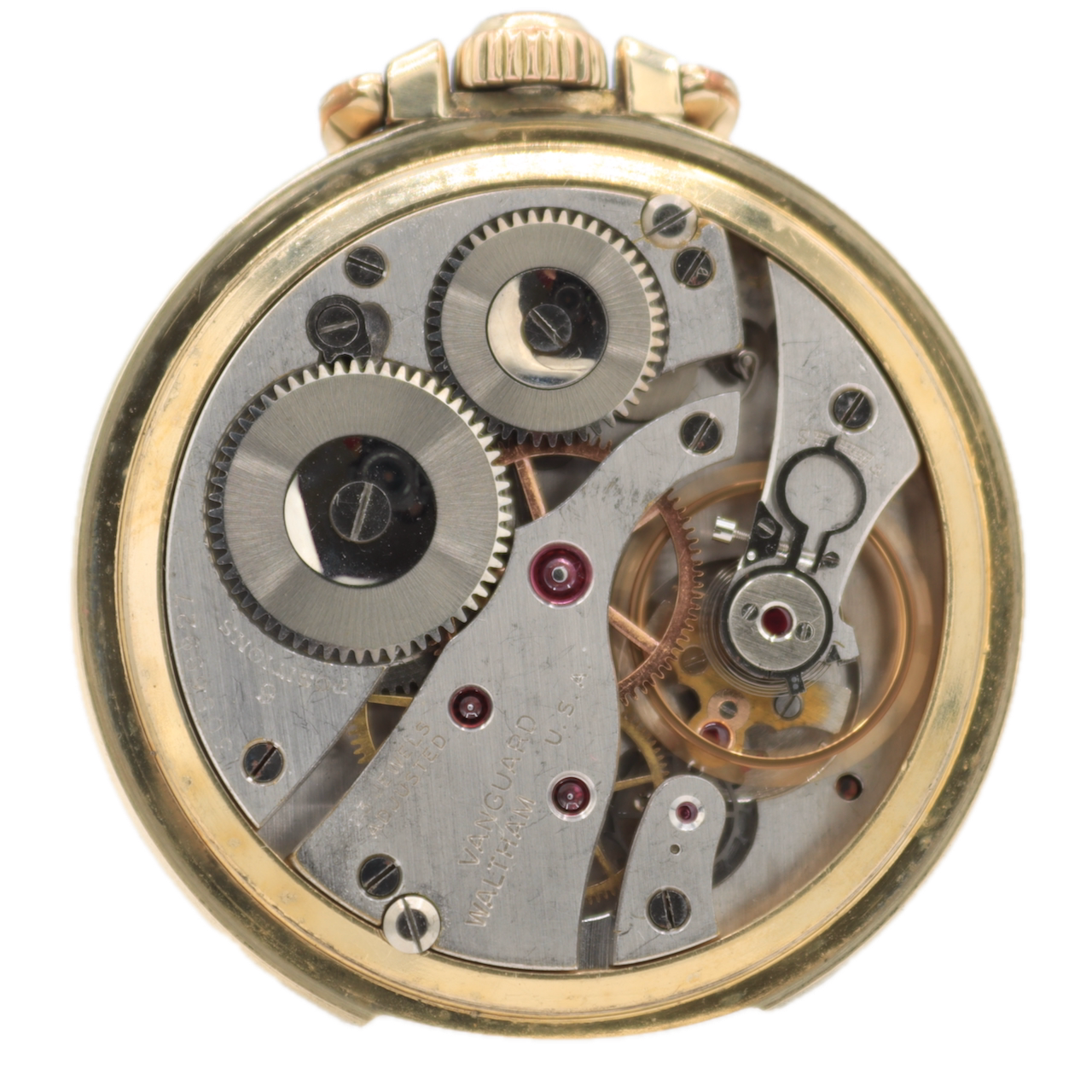 Vintage 16s 1941 Waltham Vanguard 23 Jewel Railroad Pocket Watch 1623 10k RGP