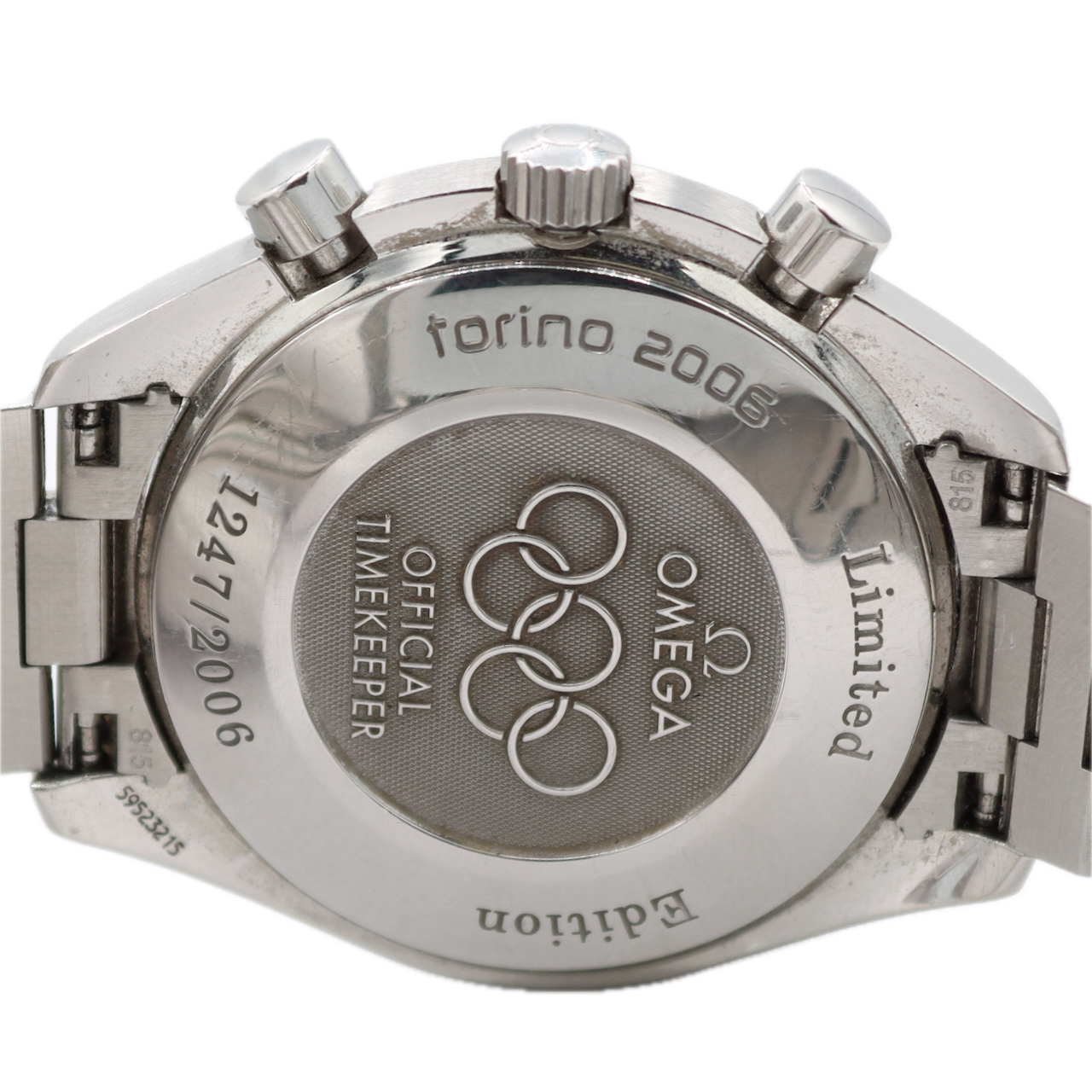 39mm 2006 Omega 3538.30 Speedmaster Men's Automatic Wristwatch Torino 2006 LE