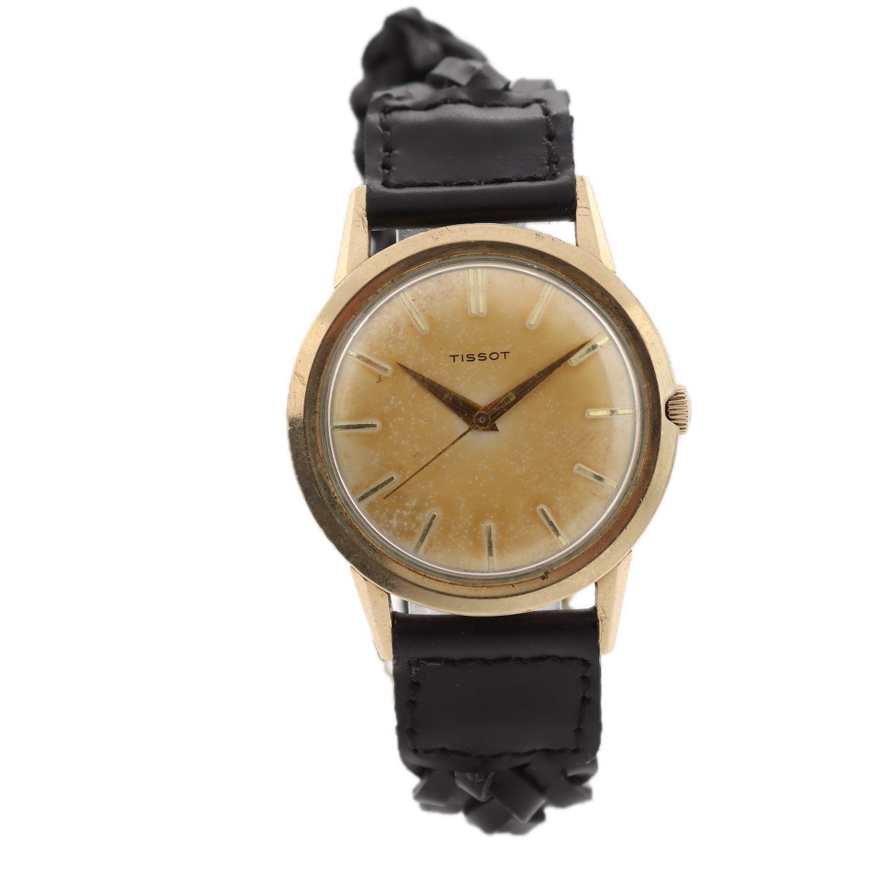 Vintage Tissot Gold Dress Men's Mechanical Wristwatch 802 Swiss 10k GF