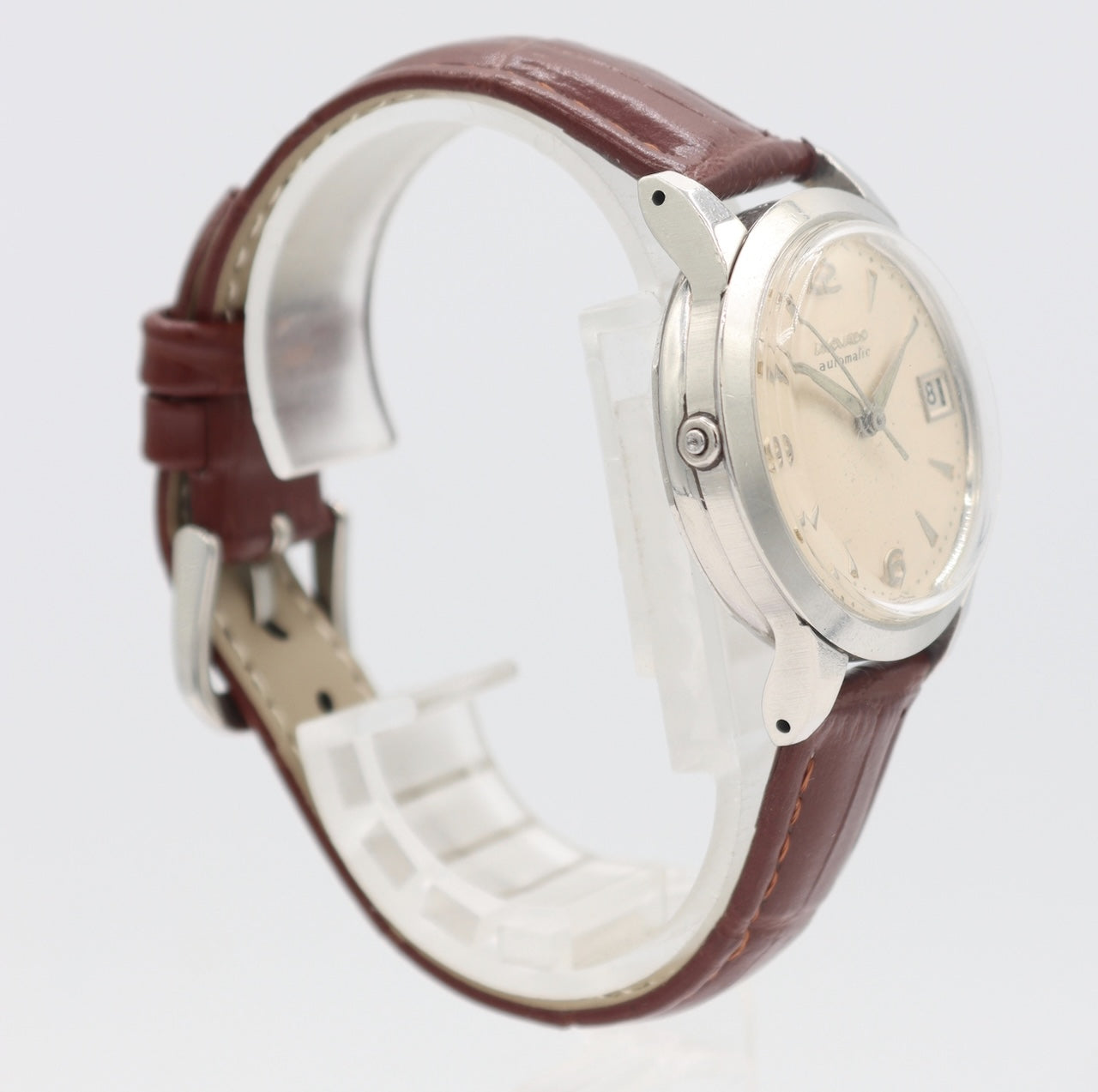 Vintage Movado 16259 Date Men's Bumper Automatic Wristwatch 224A Steel Borgel