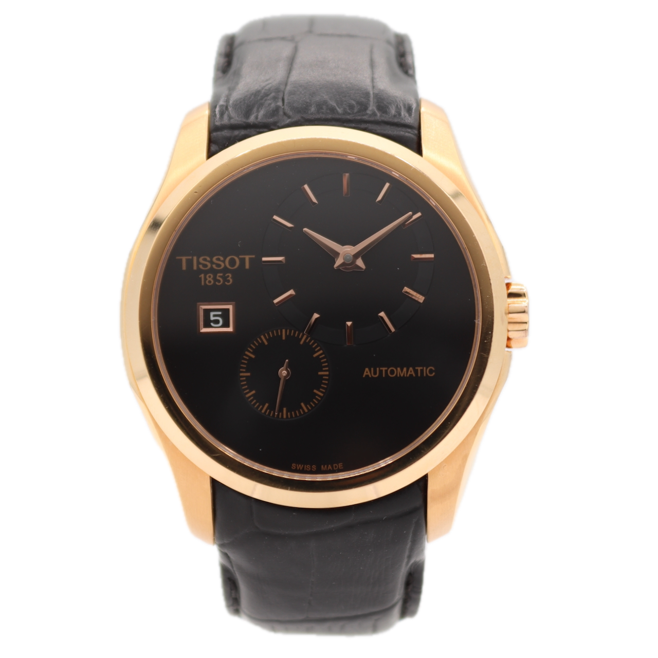 41mm Tissot T035428A Couturier Men's Automatic Wristwatch Swiss Gold Tone W/Box