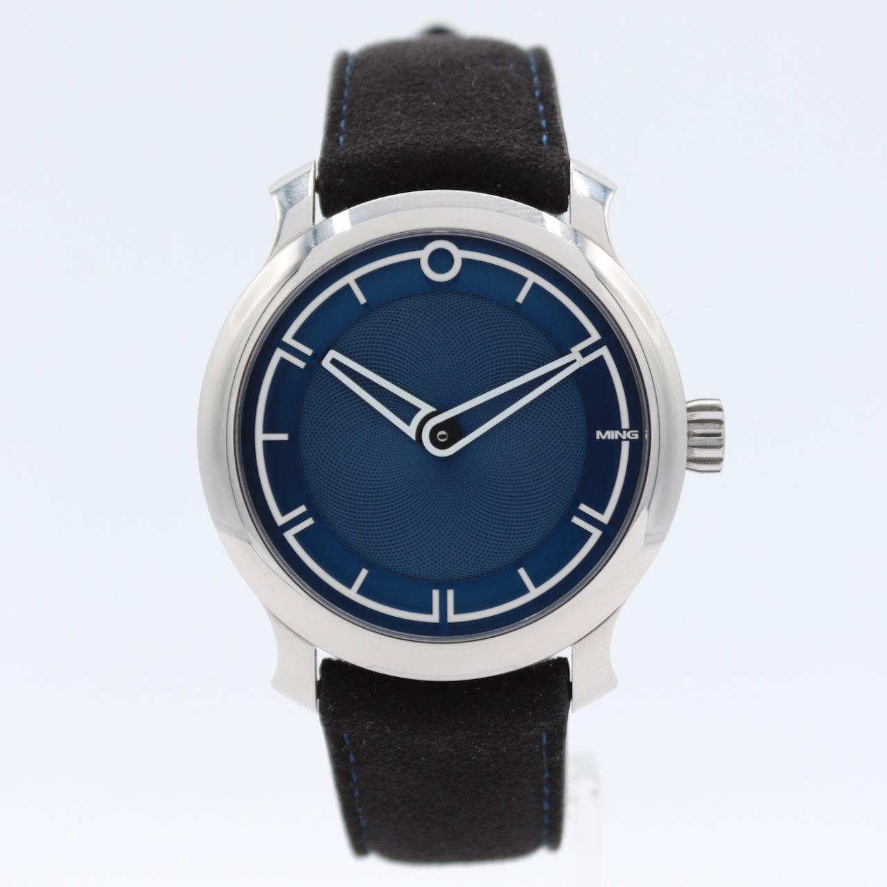 38mm 2022 Ming 17.09 Blue 25j Men's Automatic Wristwatch 330.M1 Swiss w/ Box