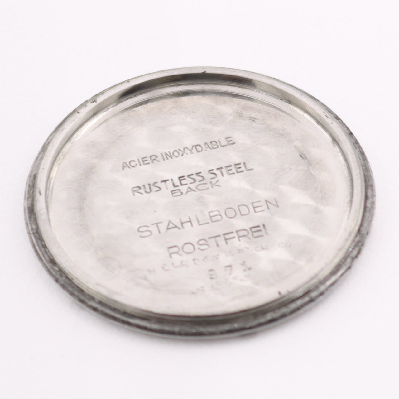 Vintage 33mm Recta WW2 German Military Style Men's Mechanical Wristwatch Chrome