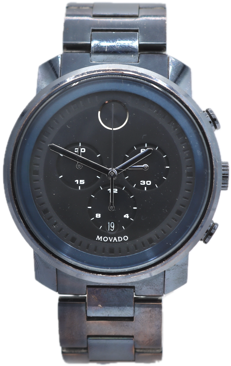 Vintage Movado 14.304.238 Bold TR90 Men's Quartz Chronograph Wristwatch Swiss