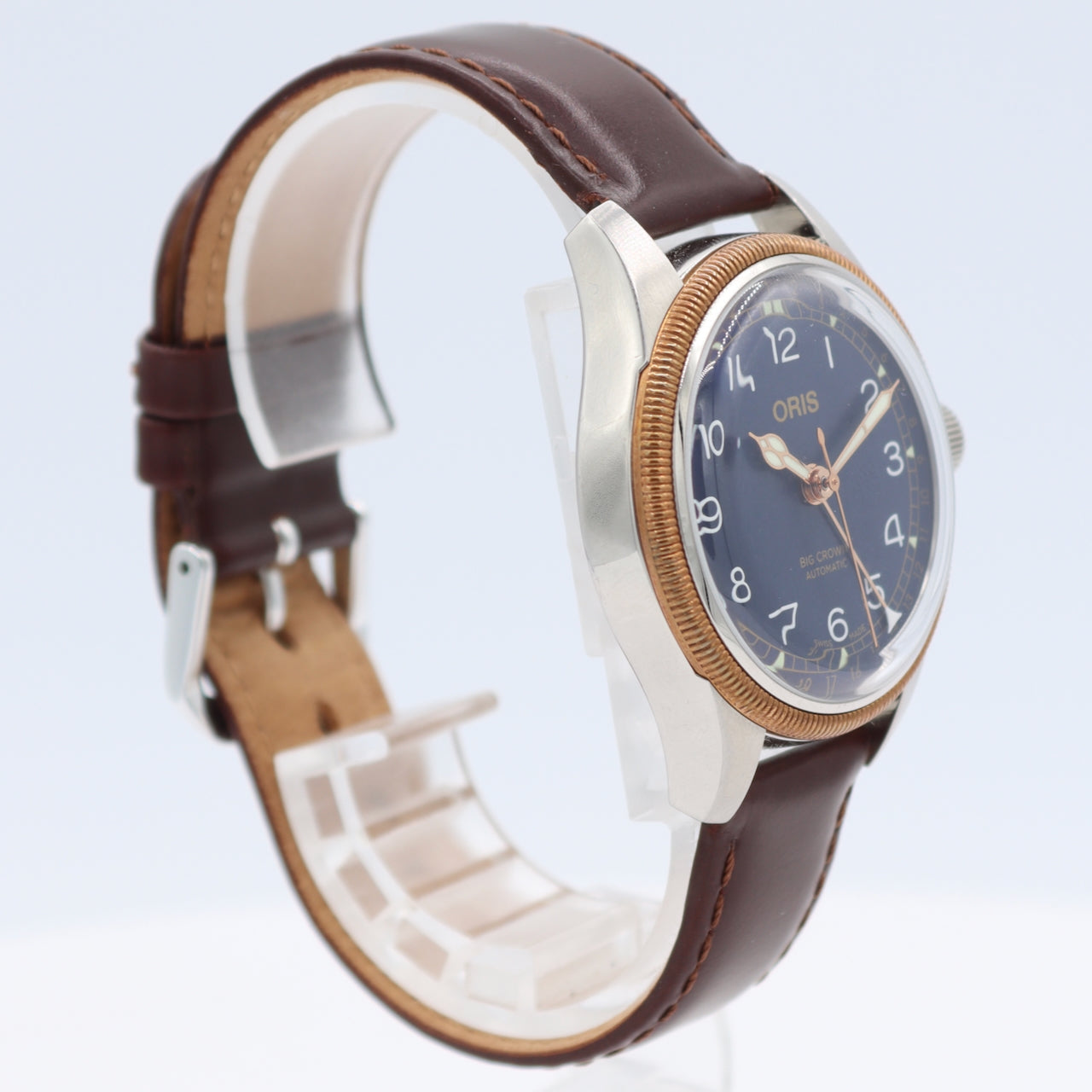 Oris 7749-43 Big Crown Date Pointer Men's Automatic Wristwatch Swiss Bronze Bzl