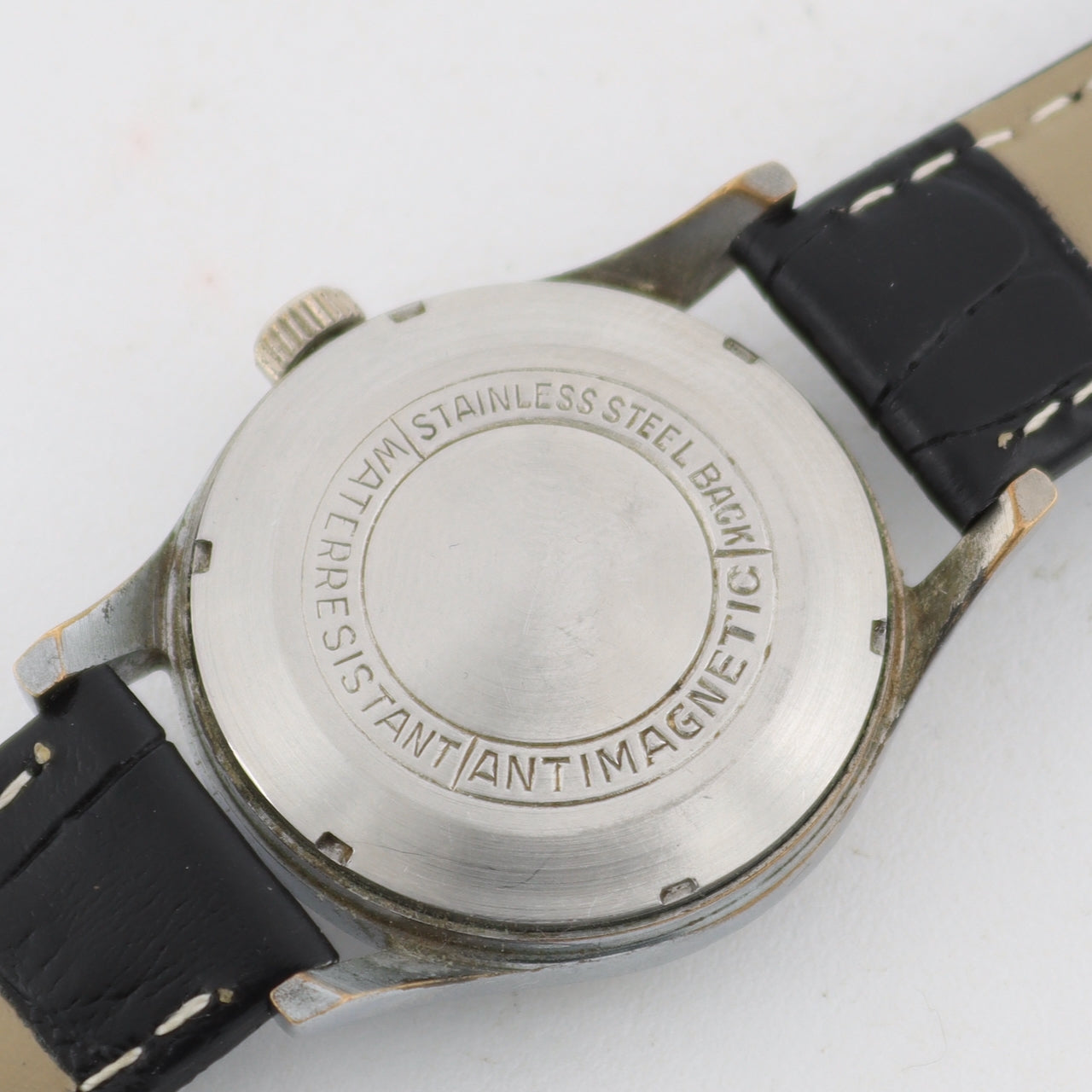 Vintage Chase Military Style Men's Mechanical Wristwatch Swiss Steel & Chrome