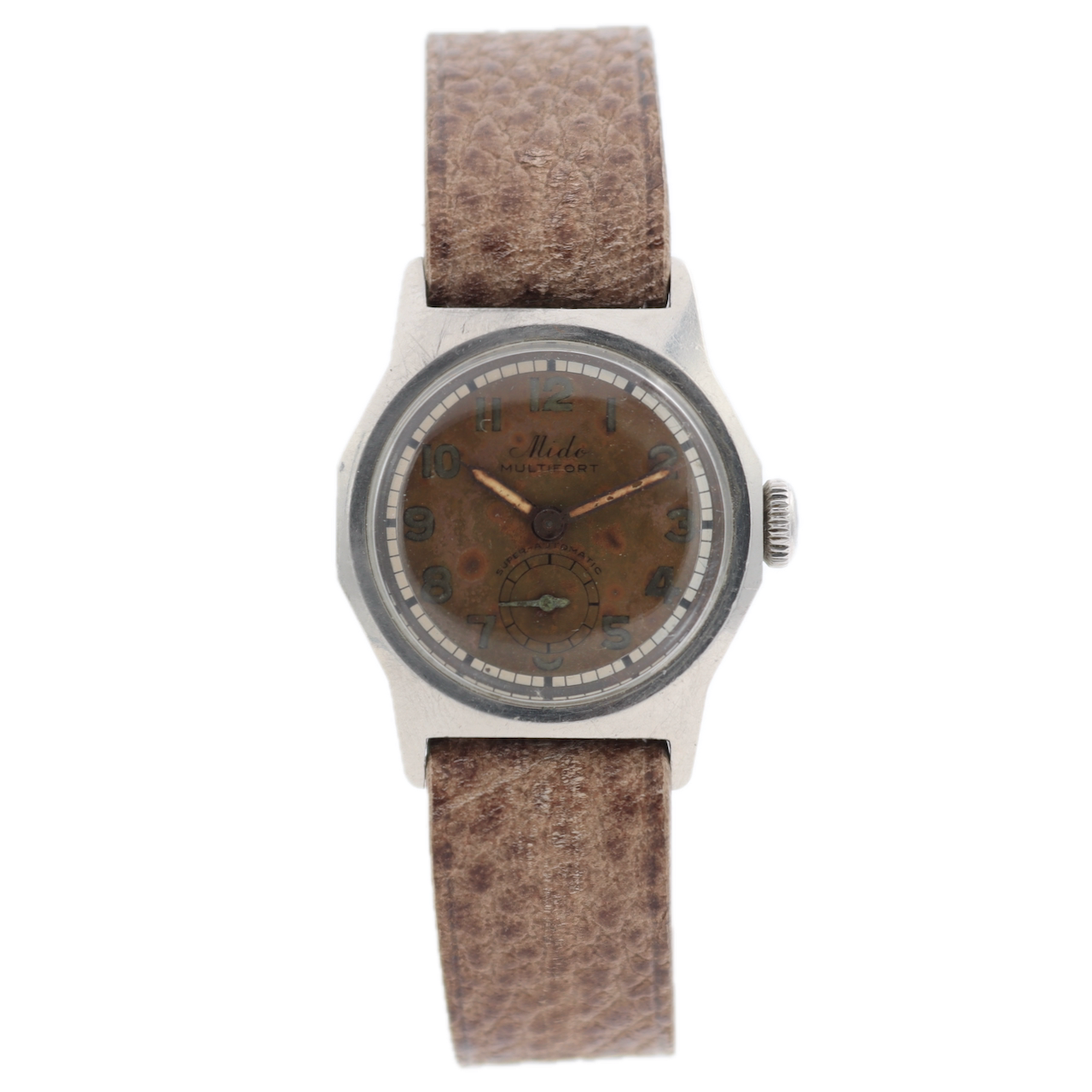 Vintage 28mm Mido 220 Multifort Men's Bumper Automatic Wristwatch 816 Steel