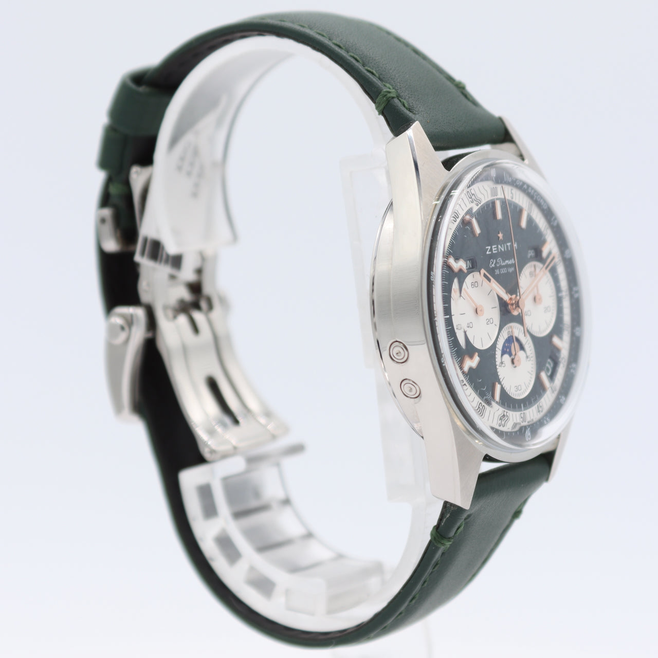 38mm Zenith 03.3400.3610 El Primero Boutique Green Men's Chronograph Wristwatch