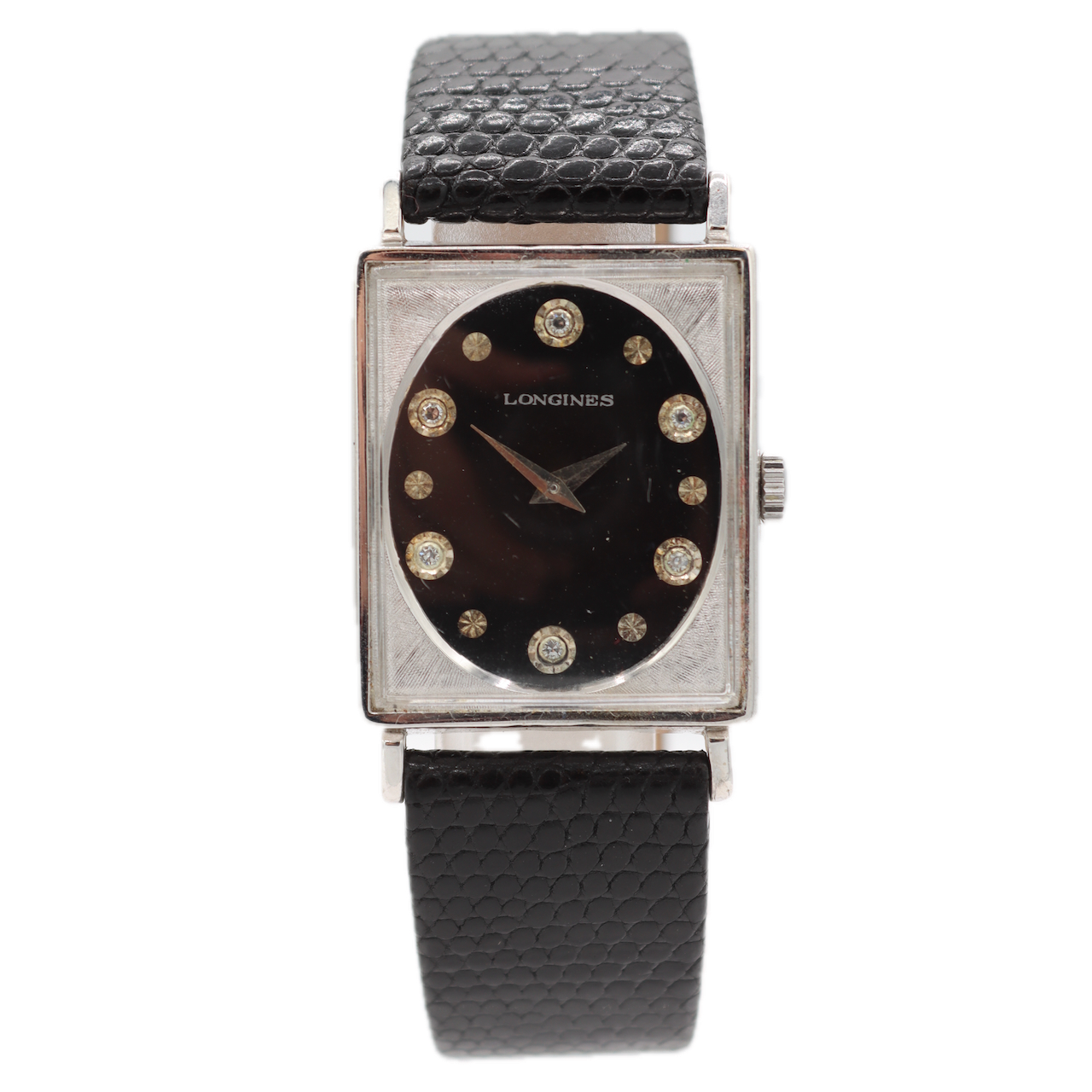 Vintage Longines 3007 528 Diamond Dial Men's Mechanical Wristwatch 520 10k GF