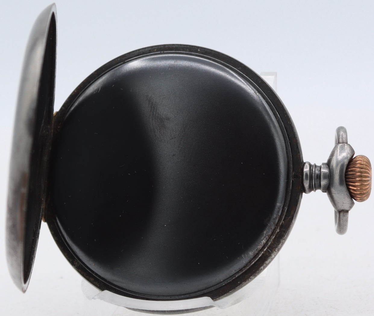 Antique Union-Horlogere Depose Mechanical Pocket Watch w/ Box PVD Swiss