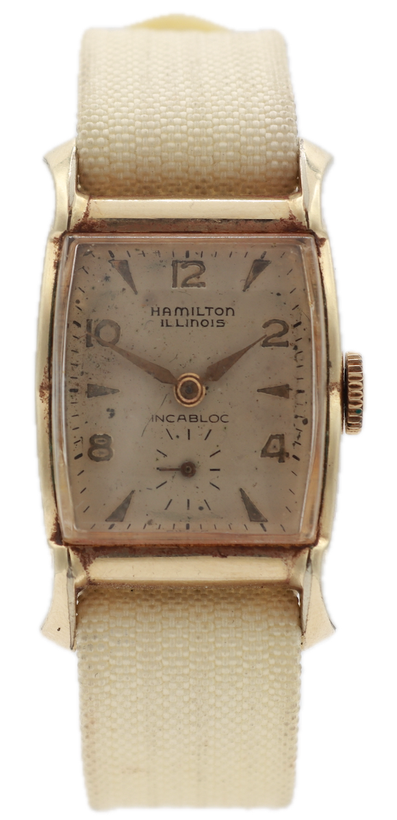 Vintage Hamilton Illinois 9518 Men's Mechanical Wristwatch 220 Steel & 10k RGP