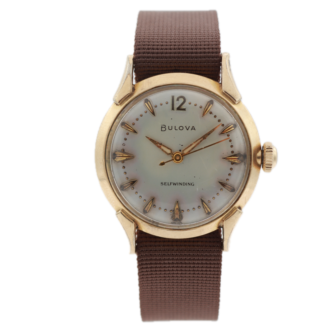 Vintage 1961 Bulova President Men's Automatic Wristwatch 11 AFAC Steel & 10k RGP