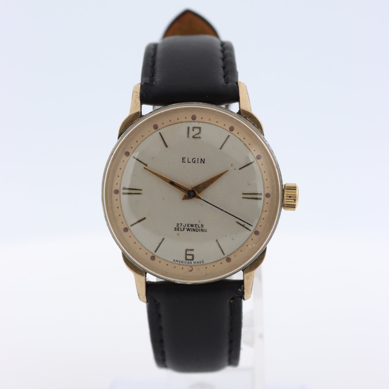 Vintage 33mm Elgin 2434 Thin-Thin 30G Men's Automatic Wristwatch 761 USA 10k GF