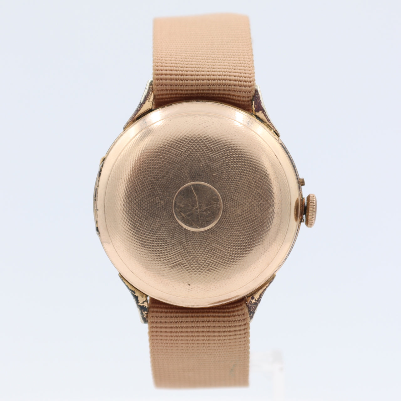Vintage 35.5mm Metoda Hunter Case Men's Mechanical Wristwatch Swiss Gold Plated