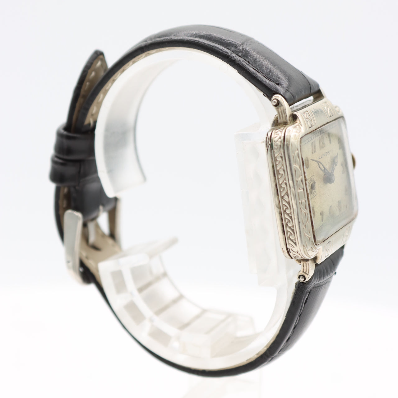 Vintage 1929 Illinois 162 Seconds at 9 Deco Men's Mechanical Wristwatch 905 USA