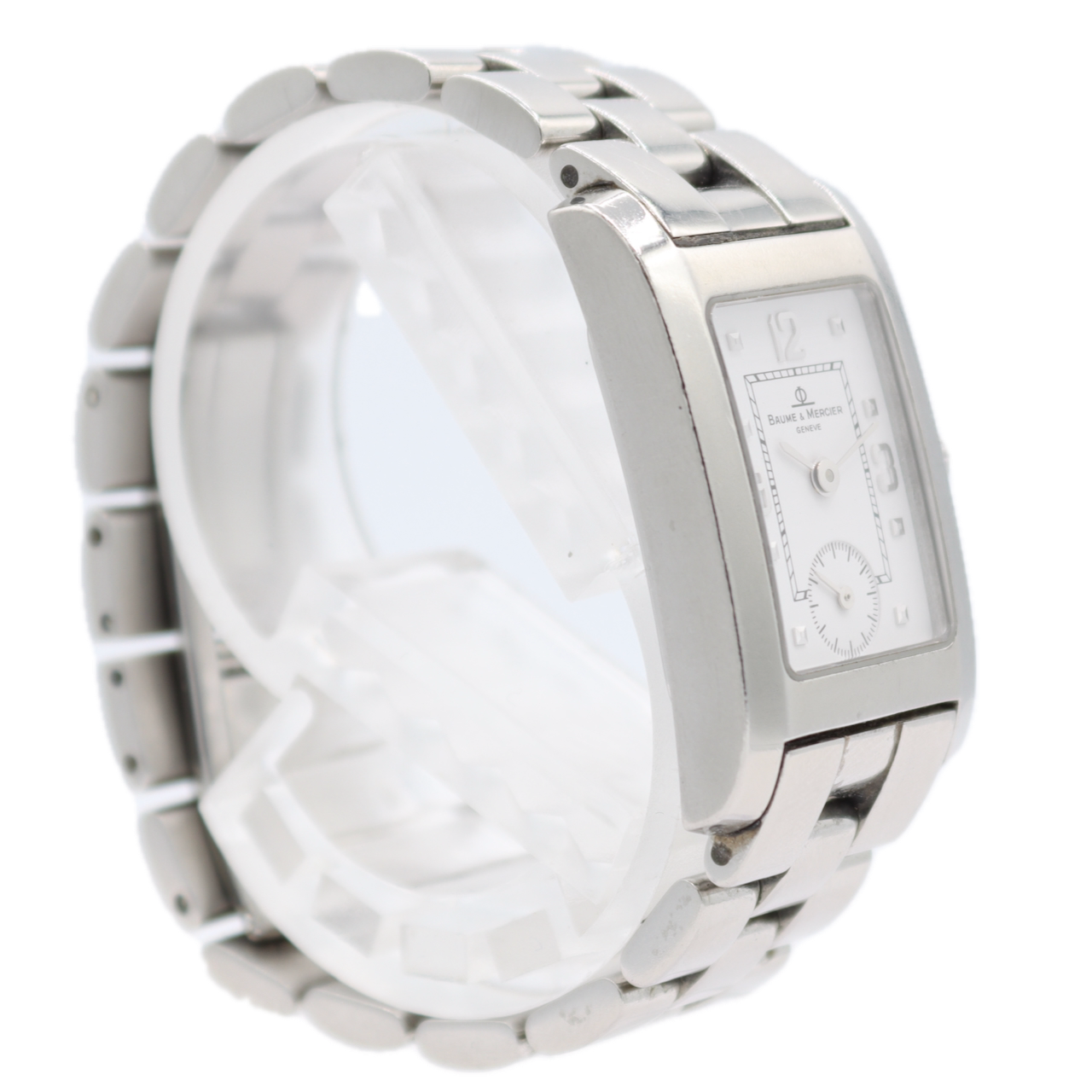 20mm Baume & Mercier MV045139 Hampton Ladies Quartz Wristwatch Swiss Steel