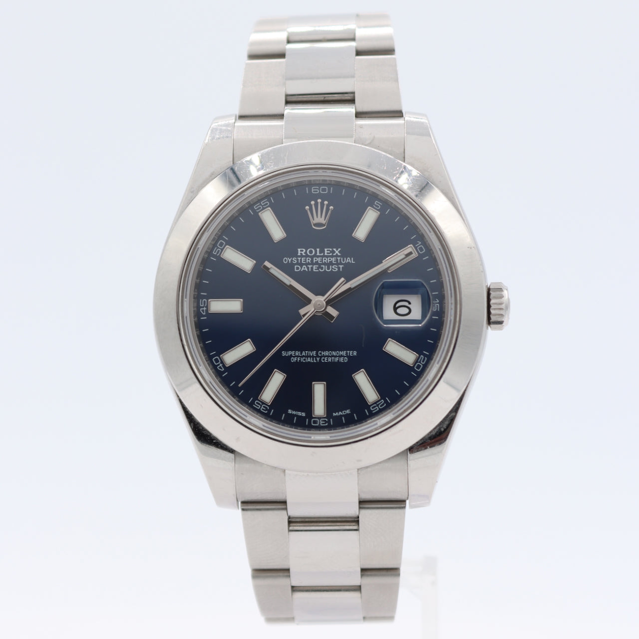 Rolex 116300 Datejust II Men's Automatic Wristwatch Swiss Steel Blue Dial