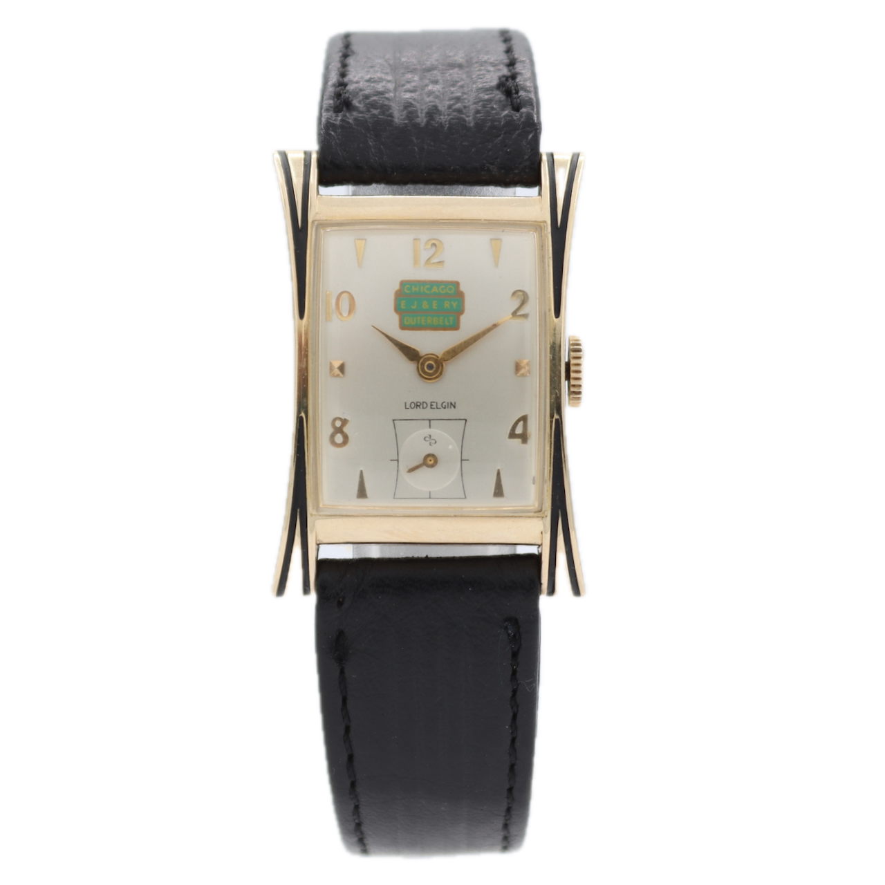 Vintage Lord Elgin 4633 Thornton Eastern Juliet Railway Men's Wristwatch 14k GF