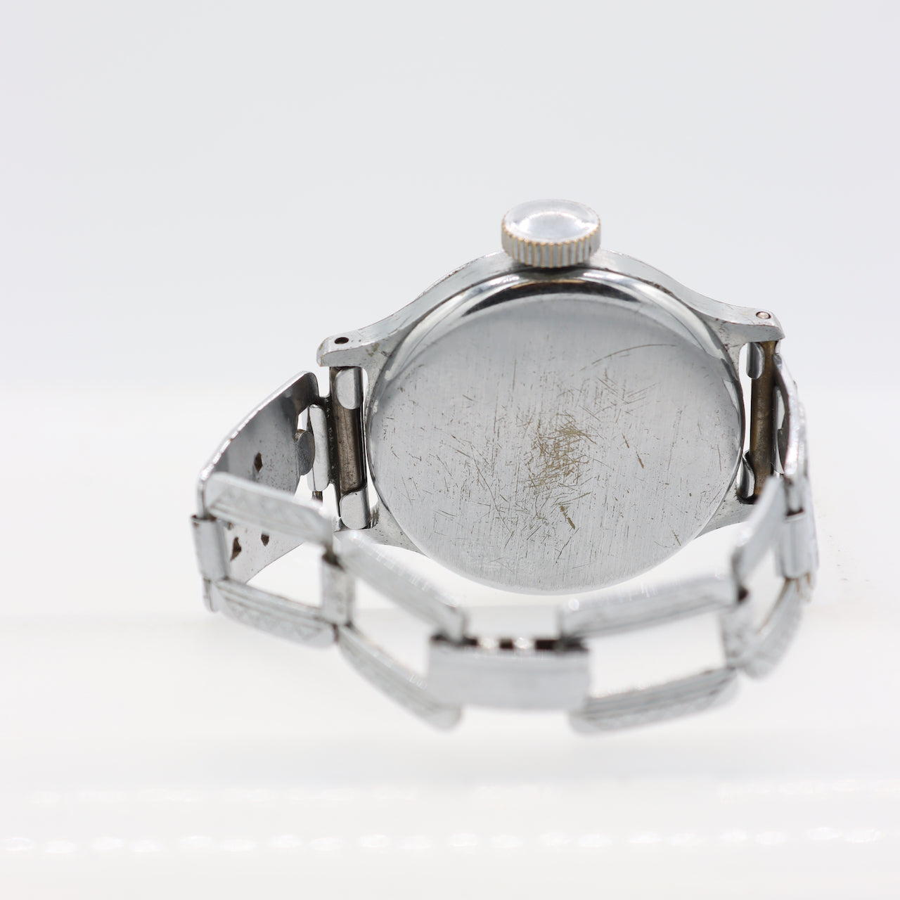 Vintage 32mm Ingersoll Mickey Mouse Men's Wristwatch w Spinning Second Disk #2